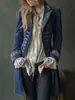 Moda Outono/Inverno Feminina Europeia e Americana 2026 AliExpress Manga Longa Cor Sólida Retalhos Bordado Veludo Dourado Casaco Estilo Europeu e Americano