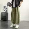 Novas Calças Largas 8X Estilo Chinês Tendência L Vintage Lanterna Finas Secagem Rápida Calças de Verão Soltas Nove Quartos para Homens
