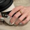 Anillo nudo enrollado de plata esterlina s925 femenino ins viento frío diseño nudo de cuerda minimalista nicho viajero anillo abierto