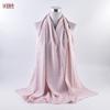 Otoño e Invierno nuevo color puro combinable elegante moda punta cerrada bufanda larga bufanda bufanda en stock al por mayor fábrica Yiwu