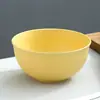 Bol de Arroz 15cm Bol de Trigo para el Hogar Bol de Ramen con Rayas Verticales Bol de Postre Bol de Sopa Regalo Apto para Microondas Logo