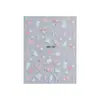 Adesivos de Unha Flor de Magnólia Branca Pintada à Mão e Borboleta, Pétalas Brancas Puras Tridimensionais em Relevo, Adesivos de Unha Vestíveis com Flores Pequenas