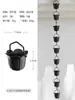 Decoración de Patio Estilo Japonés Cadena de Drenaje de Agua de Lluvia para Villas, Casas de Huéspedes, Templos, Aleros, Cadena de Lluvia Morada, Cadena de Desvío de Agua