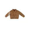 Chaqueta de cuero MDD para niños 2026 primavera y otoño estilo nuevo unisex color liso solapa estilo motociclista chaqueta de cuero PU