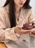 Edición Limitada 2026 Pijama de Mujer Estilo Coreano Gama Alta Primavera y Otoño Algodón Puro Cepillado Cálido Dibujos Animados Manga Larga y Pantalones Ropa de Casa