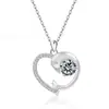 Comercio Exterior Transfronterizo Plata de Ley S925 Amazon Nuevo Colgante de Collar de Delfín de las Doce Piedras de Nacimiento Cadena para Clavícula de Moda para Mujer