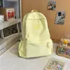 Mochila Escolar Simple Estilo Coreano para Niñas, Casual, Elegante, Ligera, Fresca y Dulce, Adecuada para Estudiantes de Secundaria