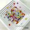 Rhinestones de Zirconia para Uñas con Patrón de Grietas de Hielo y Gota de Agua Decoraciones para Uñas Pequeñas Mini Color Caramelo de Vidrio Verano