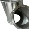 Tubo de escape de tres vías de uno a dos campana extractora conducto de escape inclinado tipo Y acero inoxidable personalizable resistente a la corrosión