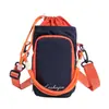 Bolsa esportiva moderna, leve e compacta, bolsa de ombro casual versátil para atividades ao ar livre, bolsa transversal com vários bolsos e porta-garrafa para mulheres