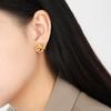 Moda Novo Nicho Elegante Simples Brincos de Estrela do Mar para Mulheres Ins Coreano Versátil Banhado a Ouro Aço Titânio Brincos