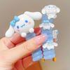 Anillo para el cabello con forma de línea telefónica de dibujos animados para niños, bonito lazo para la cabeza, trenza para niña pequeña, accesorio para el cabello rizado