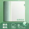 Carpeta transparente engrosada para estudiantes, carpeta de papel de prueba, carpeta de libro, clip de varilla en forma de gota, clip de varilla A4 de color Morandi