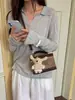 Bolsa para Teléfono Móvil para Mujer, Bolso Pequeño de Bloques de Color de Moda, Bolso Cruzado Versátil Nueva Moda 2026, Bolso Cuadrado Pequeño con Textura en Forma de Caja