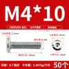 Tornillo Hexagonal de Acero Inoxidable 304 para Muebles, Cabeza Plana Grande, Borde Invertido, Tornillo de Cabeza Redonda, Perno de Borde Invertido