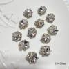 Decoraciones para Uñas con Bolas de Diamante Blanco, Sensación Popular de Internet, Diamantes Apilados Listos para Usar, Diamantes para Uñas tipo Azúcar Perlado, Decoraciones de Uñas Portátiles