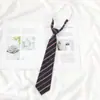 Camisa Uniforme Sin Estudiantes Borgoña jk Corbata para Mujer Estilo Japonés Estilo Preppy Rayas Foto de Graduación Corbata Pequeña para Hombre