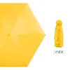 Paraguas de cápsula ultraligero 50% de descuento paraguas de bolsillo, sombrilla con recubrimiento negro, parasol de protección solar, mini paraguas para lluvia y sol, logo personalizable