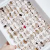 Tendência da Moda Preço Especial Novo Popular Anel de Aço Titânio Feminino Misto de Alta Qualidade Preservação de Cor Anel Joalheria Venda Direta da Fábrica