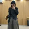 Conjunto de moda para mujer hecho a medida, nueva colección otoño 2026, diseño elegante con camiseta de cintura de corbata y pantalones casuales de pierna ancha