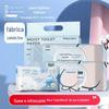 Papel higiênico molhado embalagem independente vaso sanitário com descarga limpeza de bunda toalha de banheiro molhado adulto doméstico fábrica atacado