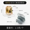 Strass de vidro de origem transfronteiriça, cabeça de gato KT colorida com fivela de letra, acessórios para sapatos com furo DIY, acessórios de decoração de diamante