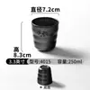 Caneca de Melamina Conjunto de Louça Comercial Restaurante Hotel Especial Imitação de Porcelana Xícara de Chá Panela Quente Antiderrapante Plástico Preto Copo de Água