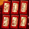 2027 Año del Cordero Sobre Rojo Hojuelas Doradas Escarchado Creativo Dibujos Animados 3D Zodiaco Cien Yuan Mil Yuanes Sobre de Dinero de la Suerte Bolsa de Sobre Rojo de Año Nuevo