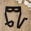 Máscara de Olho Zorro Preta de Halloween Cos Role-Playing Máscara de Meio Rosto Zorro Dança de Performance Props para Cinema e Televisão