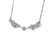 Colgante de pluma de circón de moda para mujer, accesorios DIY hechos a mano, engaste de colgante de perla, venta al por mayor de comercio exterior transfronterizo