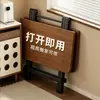 Mesa dobrável para espaços apertados, mesa de jantar portátil, mesa de jantar quadrada para uso doméstico, mesa pequena para imóveis de aluguel, escrivaninha para lição de casa, mesa de feira