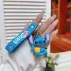 Nuevo Llavero de Dibujos Animados Stitch Lindo Colgante para Mochila Escolar de Estudiante Muñeco Llavero Joyería Pequeña Venta al por Mayor