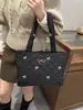 Bolsa de Ombro Estilo Coreano Estilo Ins Modelo Novo 2026 com Laço, Grande Capacidade, Bolsa Tote Feminina de Alto Valor, Fashion