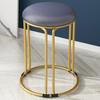 Banqueta Simples para Uso Doméstico na Sala de Estar, Banqueta Alta Espessada, Empilhável, Banqueta Redonda Simples para Mesa de Jantar, Castiçal de Aço Levemente Luxuoso, Moderno e Fashion