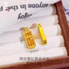 Colgante de Ábaco Giratorio con Incrustaciones de Diamantes Chapado en Oro Estilo Antiguo, Joyería de Colgante Auspicioso Retro Estilo Chino para Mujer