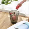 Cubo de basura simple para uso doméstico sin tapa, grande para cocina, baño, sala de estar, papelera de almacenamiento rayada