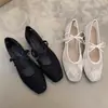 Zapatos Planos de Malla y Gasa con Lazo Estilo Hada para Mujer 2026 Nuevos Primavera Verano Transpirables de Corte Bajo para Combinar con Faldas