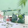 Bolsa de Cosméticos de Lona para Viaje de Celebridad de Internet para Mujer con Gran Capacidad, Algodón Puro, Bolsa de Cosméticos Estampada Verde, Neceser de Tela