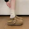 Venta Caliente Birkenstock Medias Zapatillas para Mujer Primavera y Otoño 2026 Nuevo Estilo Zapatillas de Exterior Semi-Cubiertas Zapatos Birkenstock de Suela Gruesa Estilo Francés