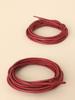 Cordones Redondos Encerados para Zapatos de Fabricante Cuerda Fina Encerada Cordones de Cuero Impermeables Perezosos Cordones Redondos de Cuerda de Algodón para Hombres y Mujeres Negro y Blanco Marrón