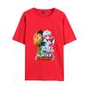 2023 nuevo cazador de tiempo completo secundario de dibujos animados de impresión digital para hombres y mujeres, blusa informal suelta de manga corta de verano