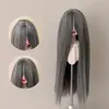 Peluca para Muñeca BJD, Cabello Largo Recto Suave Tipo Seda con Flequillo Largo, Cabello Personalizable para Muñecas de 346 Puntos, Accesorio para Vestir