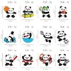 Fábrica de Origen Broche Atleta Panda Panda Jugando Baloncesto Fútbol Bádminton Tenis de Mesa Insignia Deportiva de Aleación