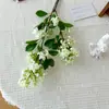 Flor Artificial Lilás de Alta Qualidade Qilixiang Flor Falsa Fragrante da Montanha Flor Decorativa para Sala de Estar Mesa de Jantar Flor de Seda Adereços de Fotografia