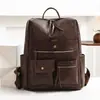 Mochila retro transfronteriza para mujer 2026 nueva de alta gama de cuero suave PU gran capacidad para negocios, desplazamientos y viajes