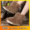 Botas de Inverno Casuais Quentes de Solado Plano, Estilo Novo 2025, Botas Femininas da Moda de Tamanho Grande, Sapatos de Algodão, Botas Curtas para Neve