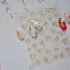 Pegatinas para Uñas Año Nuevo Año del Caballo Repujadas 2026 Tendencia Popular de Internet Moderno Simple Patrón de Tela Caballo Pequeño Decoración de Uñas