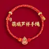 Pulsera de Hilo Rojo Estilo Nuevo al por Mayor para Hombres y Mujeres, Cuerda Tejida Hecha a Mano que No se Desvanece, Pulsera de Hilo Rojo para Parejas