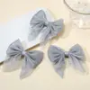 Banda de Malla Redonda con Lazo de Pedrería Accesorios para el Cabello Lindos Dulces Flores para la Cabeza Accesorios de Tocados Elegantes para Niñas