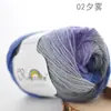 Hilo de Lana Arcoíris para Tejer, Hilo Suave para Bufanda Chal Femenina, Hilo para Tejer DIY, Hilo Degradado